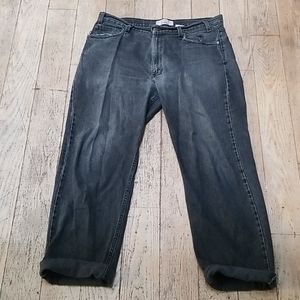 Levi's Distressed Black Relaxed Fit Jeans …